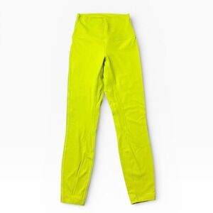 Lululemon Align High-Rise Pant 25 Neon Yellow Leggings Size 4 Gym Yoga Running